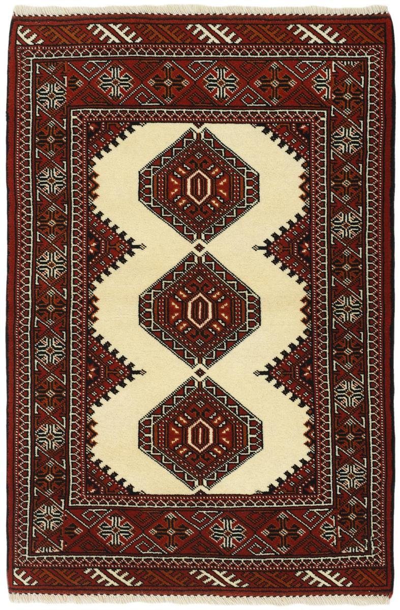 Orientteppich Turkaman 84x121 Handgeknüpfter Orientteppich / Perserteppich, Nain Trading, rechteckig, Höhe: 6 mm