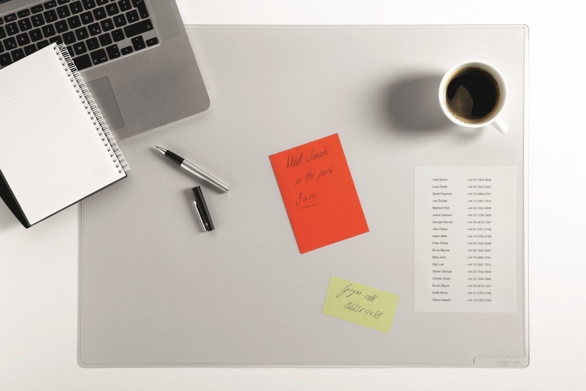 DURABLE Schreibtischunterlage Schreibunterlage 50x65cm transparent