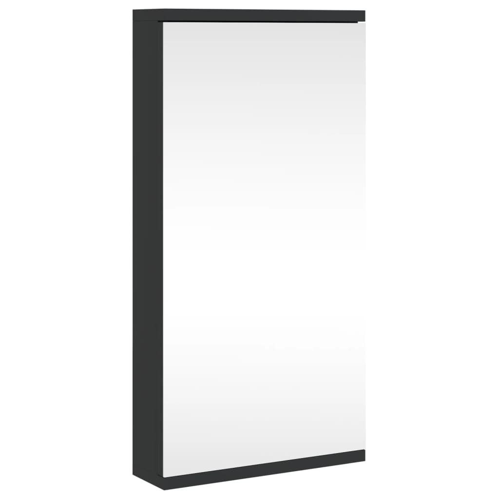 vidaXL Badezimmerspiegelschrank Eck-Spiegelschrank Schwarz 30x24x60 cm günstig online kaufen