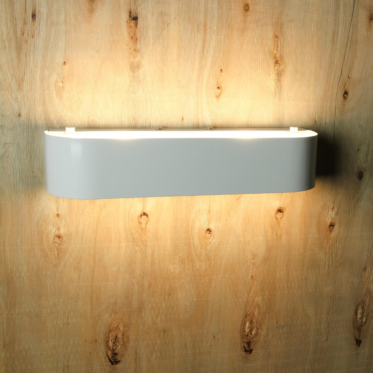 Modern fest Wandleuchte integriert, T3, 3000 Warmweiß, LED LED Beleuchtung Wandlampe Aluminium K Weiß Licht-Erlebnisse
