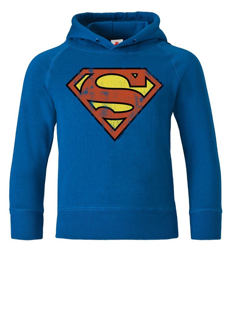 LOGOSHIRT Kapuzensweatshirt DC - Superman Logo mit Superman-Logo