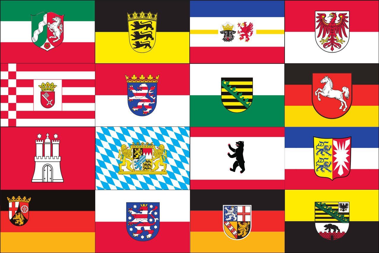 Querformat g/m² flaggenmeer Flagge 160 Bundesländer