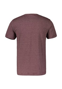 LERROS T-Shirt LERROS Serafino mit Finelinerstreifen, washed