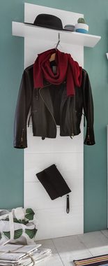 trendteam Garderobenpaneel Amanda (Wandgarderobe mit Kleiderstange und Ablage, 60 x 195 cm), Hochglanz