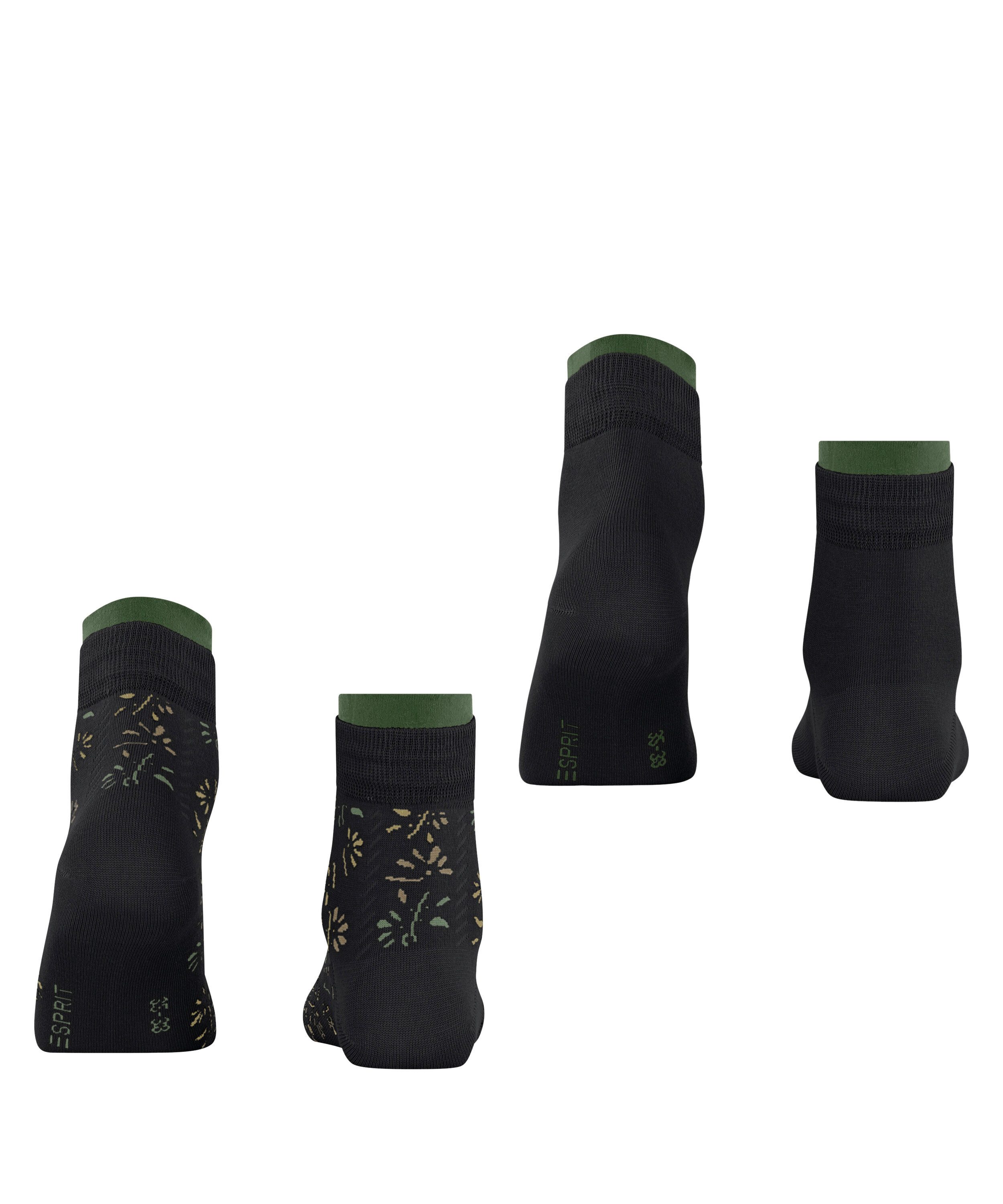 Esprit Kurzsocken Soft Blooms 2-Pack Kurzsocken (2-Paar)