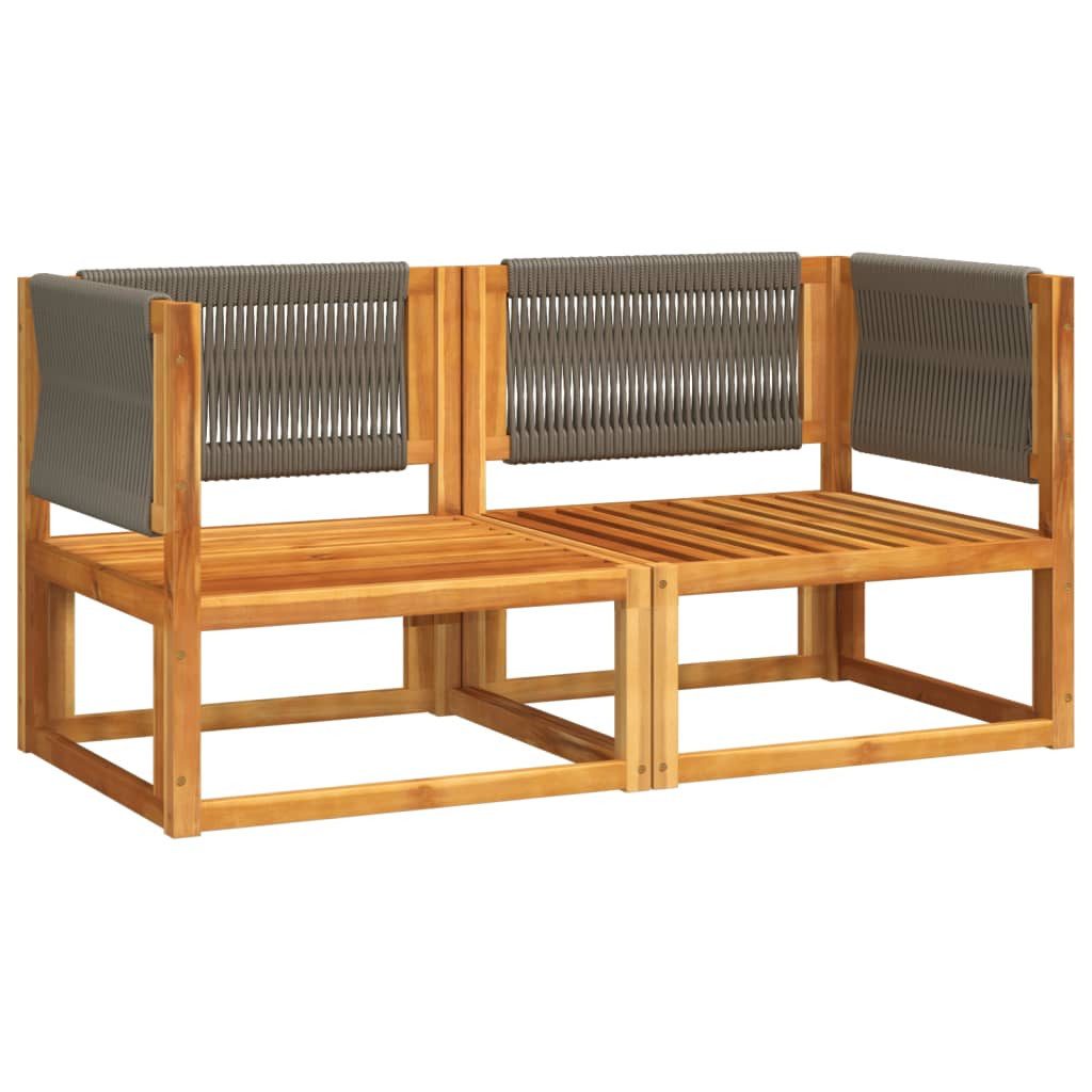 vidaXL Loungesofa Garten-Ecksofas mit Kissen 2 günstig online kaufen