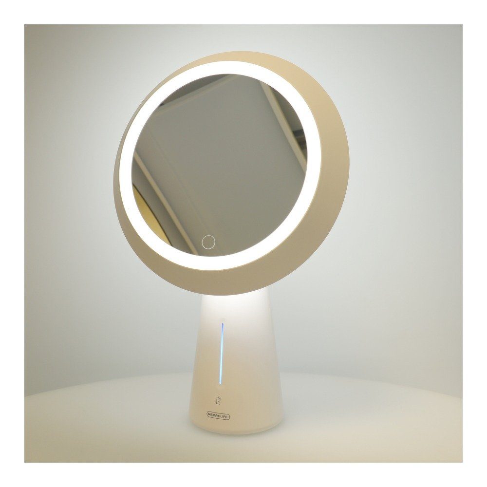 cofi1453 Kosmetikspiegel Multifunktionale LED Nachtlicht/Fülllicht/Multi-Touch Spiegel Make-up Kosmetischer Spiegel mit Spiegel Rasierspiegel, LED Beleuchtung Schminkspiegel weiß Kosmetik