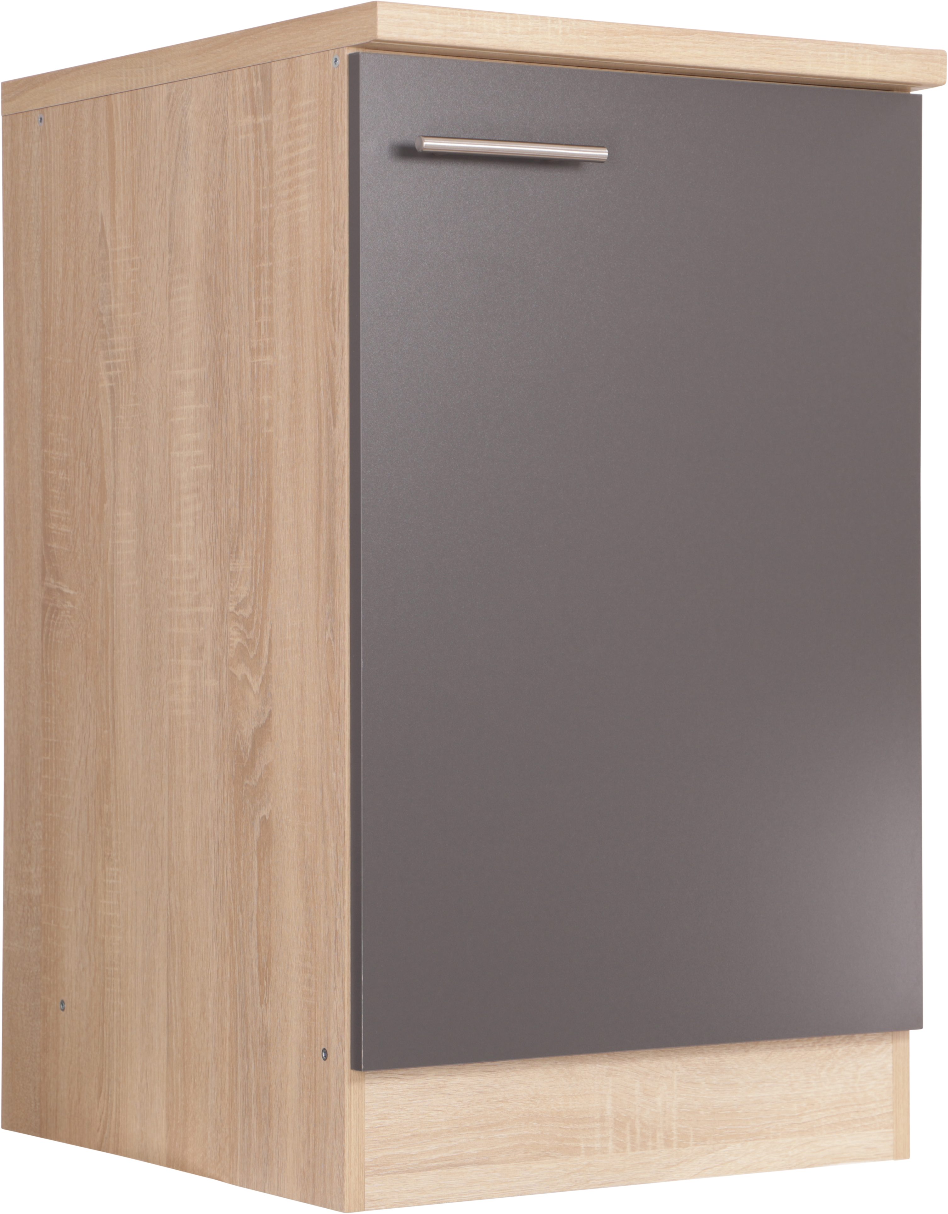 RESPEKTA Spülenschrank Merle Breite 50 cm, Soft-Close, Griffe aus Metall, 85 cm Arbeitshöhe