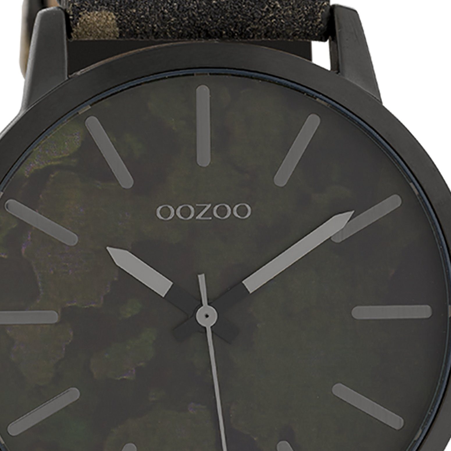 OOZOO Quarzuhr Oozoo Unisex Armbanduhr Timepieces Analog, Damen, Herrenuhr  rund, groß (ca. 45mm) Textilarmband, Fashion-Style, Japanisches Laufwerk