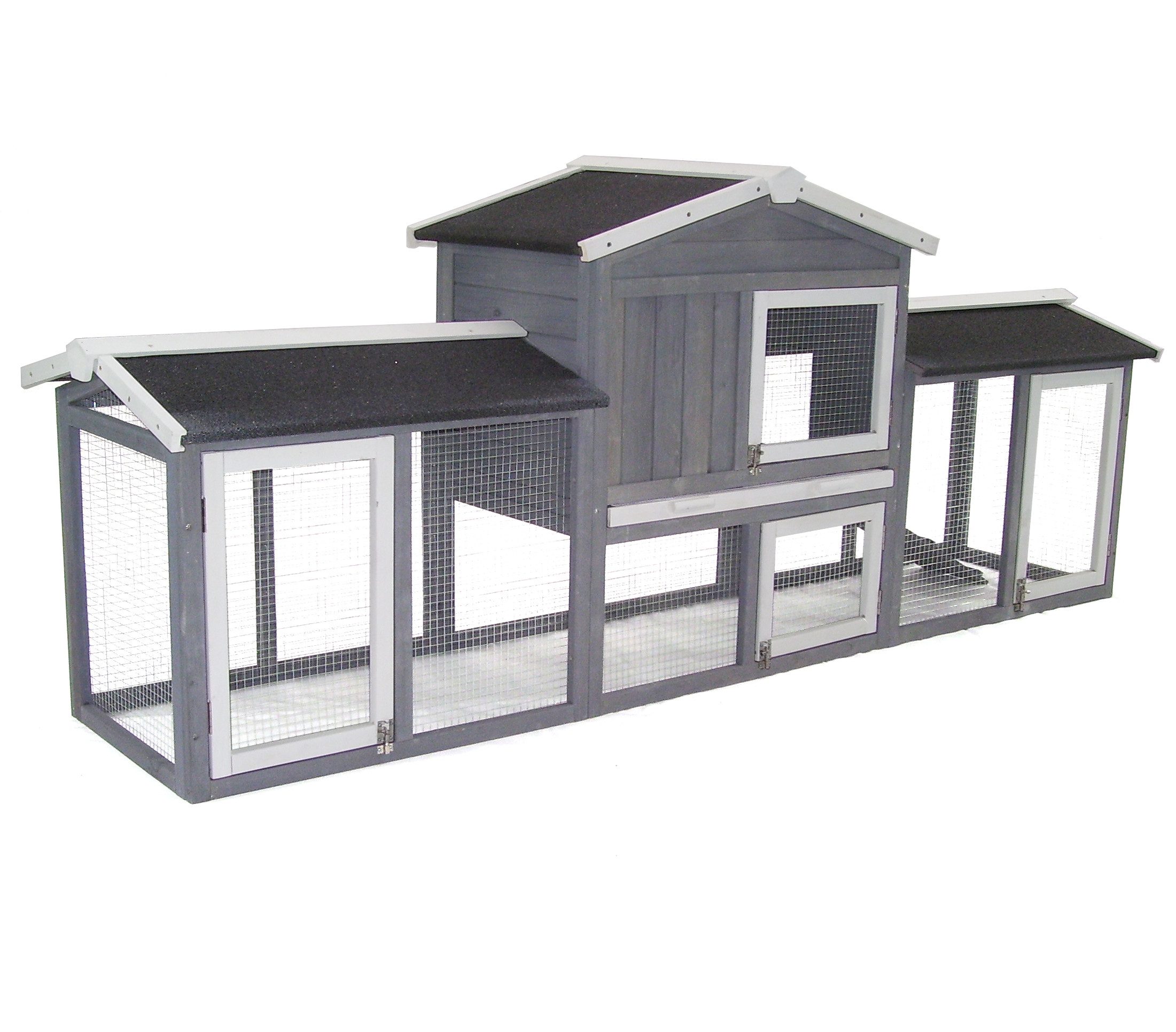 Apex Kleintierstall Hasenstall Kaninchenstall XXL Kaninchenkäfig Gehege Fre günstig online kaufen