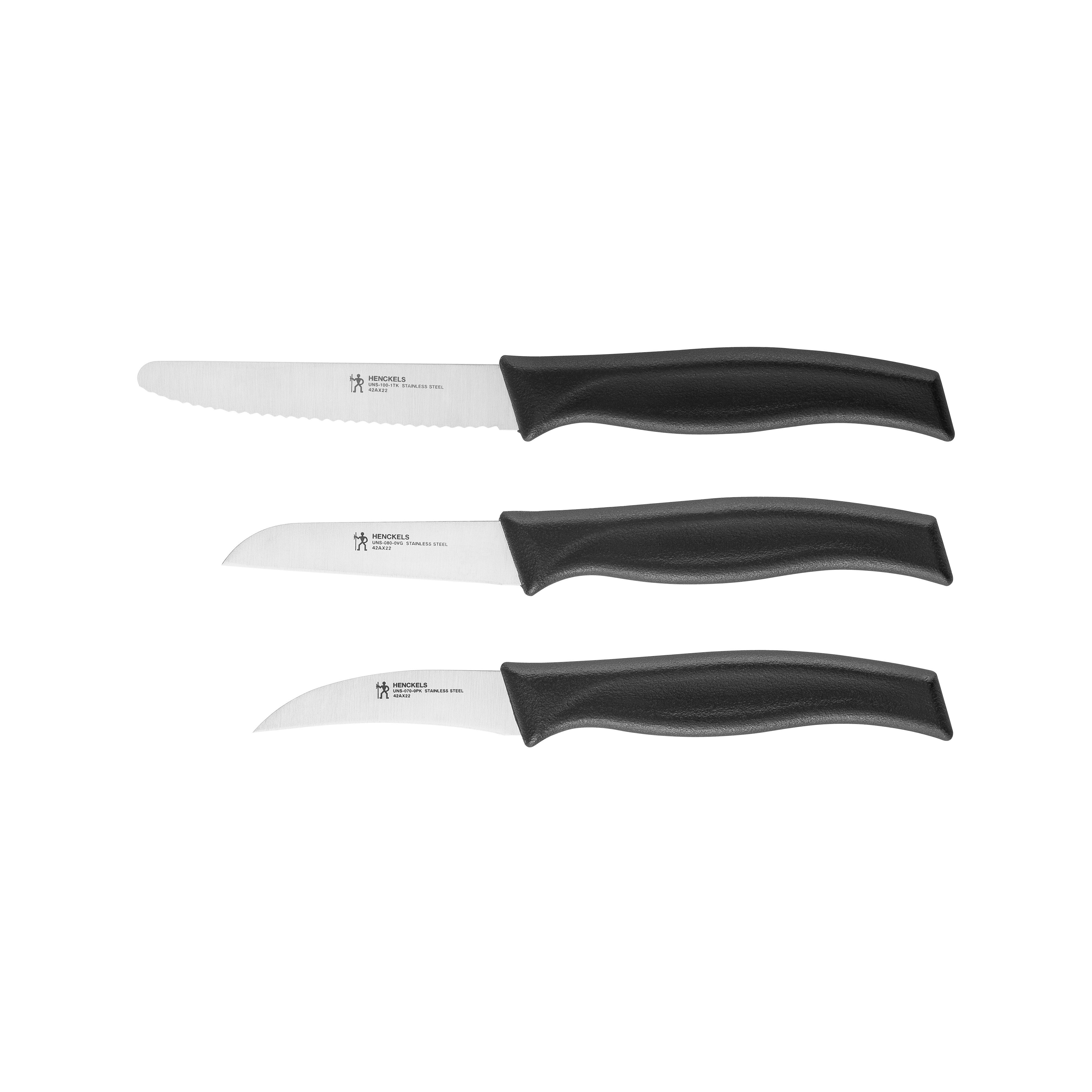 HENCKELS by ZWILLING Messer-Set Kitchen Elements (Set, 3-tlg), Rostfreier Klingenstahl, Ergonomische Griffe