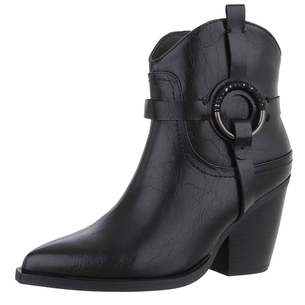 Ital-Design Damen Cowboyboots Western Westernstiefelette (88577604) Blockab günstig online kaufen