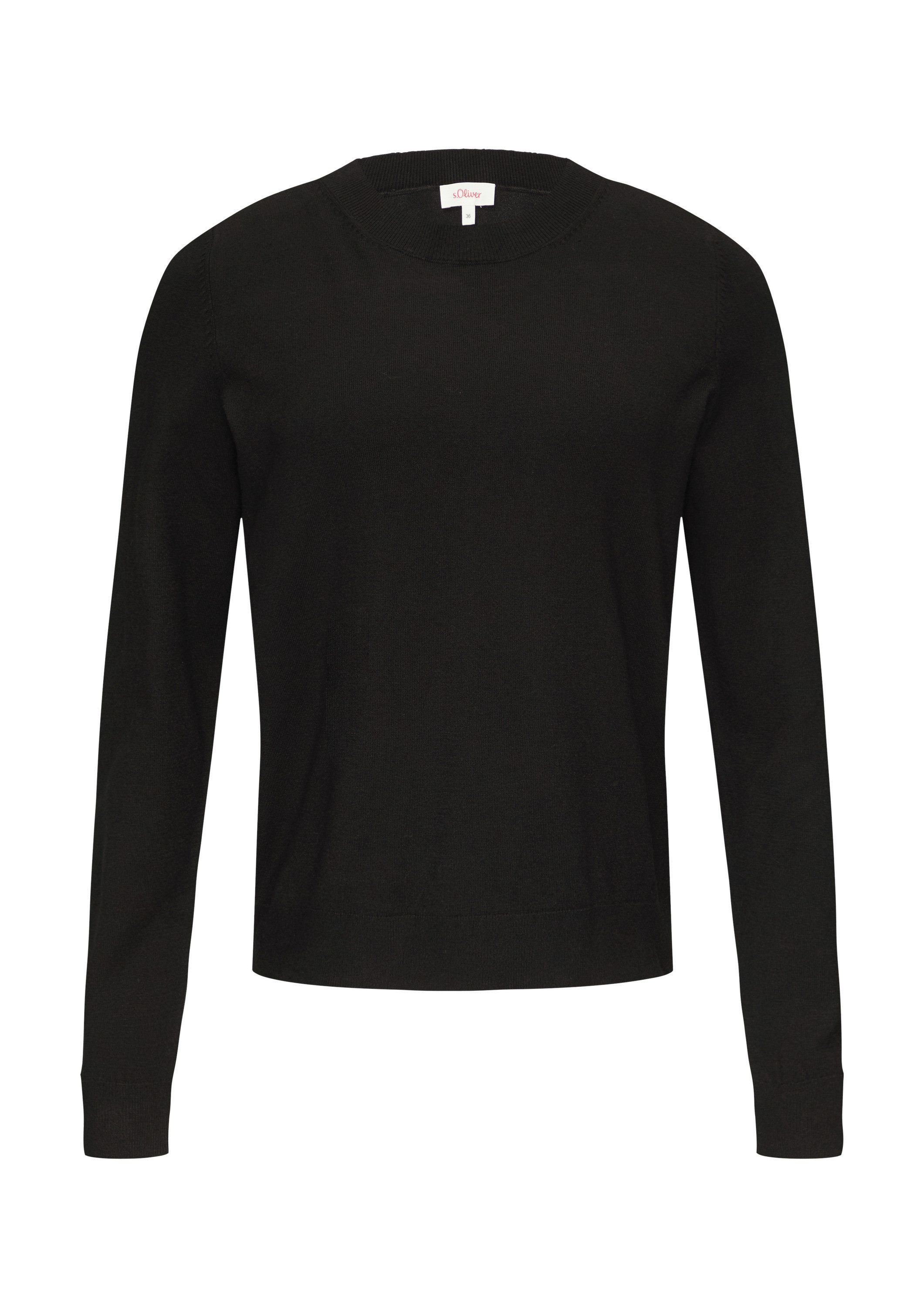 s.Oliver Longpullover Strickpullover Strickpullover aus Viskosemix günstig online kaufen