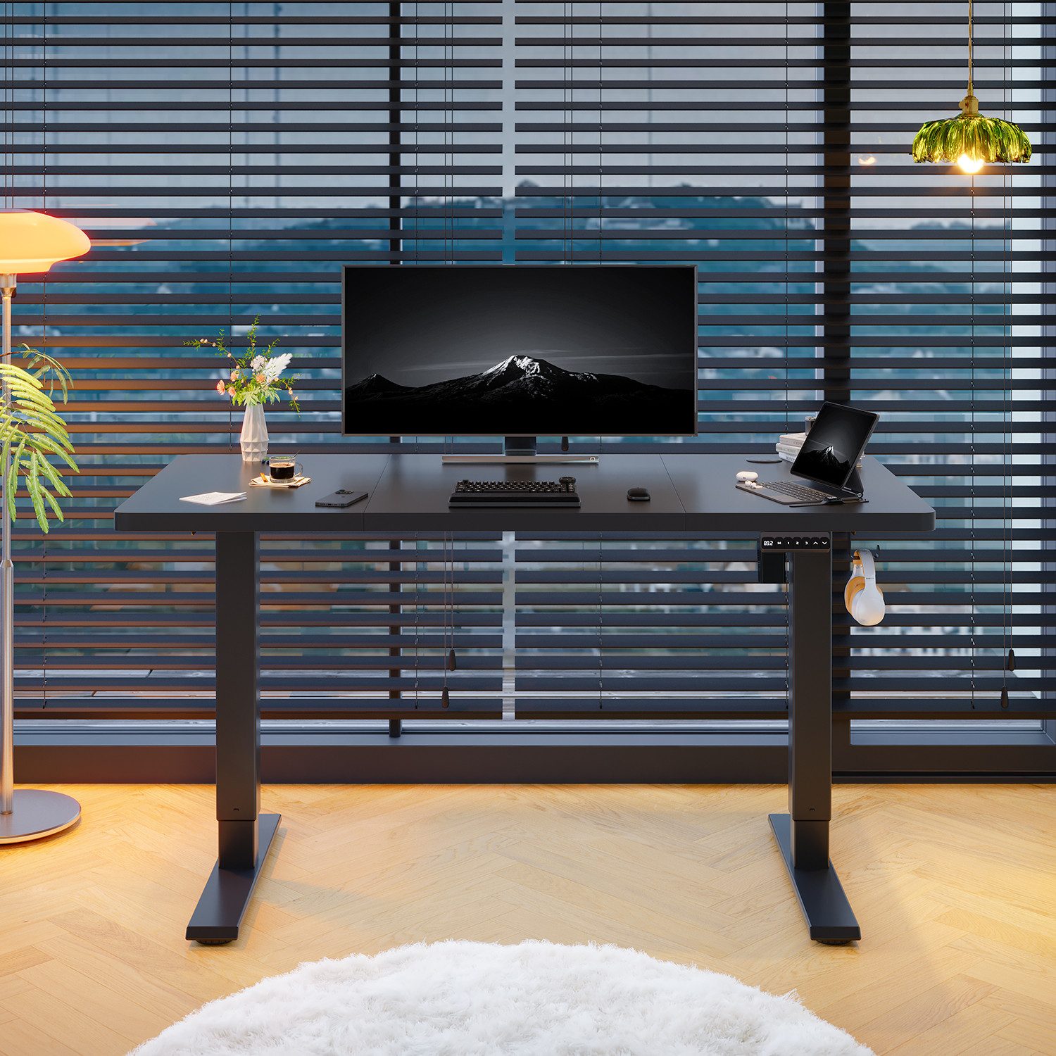 HOMALL Schreibtisch Höhenverstellbar elektrischer Memory-Funktion 100/120/1 günstig online kaufen