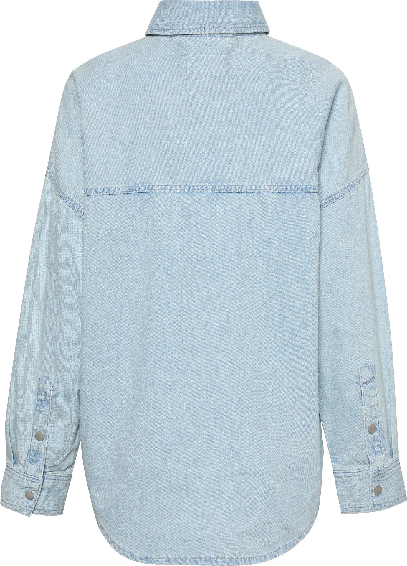 Calvin Klein Jeans Hemdbluse RLXD LNN DNM SHRT AR Mit Rundhalsausschnitt
