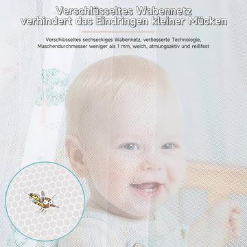 JOEAIS Moskitonetz Moskitonetz Bett Kinder Mückennetz Himmelbett Vorhänge 35*210*600cm, für Kinderbetten Babybetten, Stubenwagen oder und Laufstall