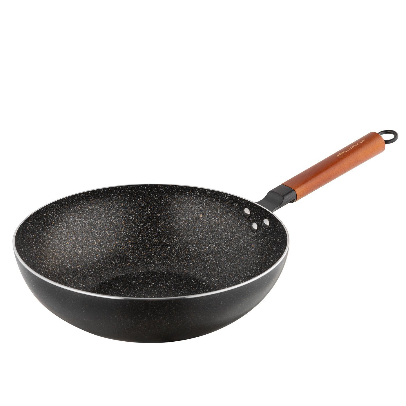 Florina Wok im Wok-Pfanne, INDUKTION, hochwertig) Wok 30cm asiatischen Thai Aluminiumguss (sehr Stil