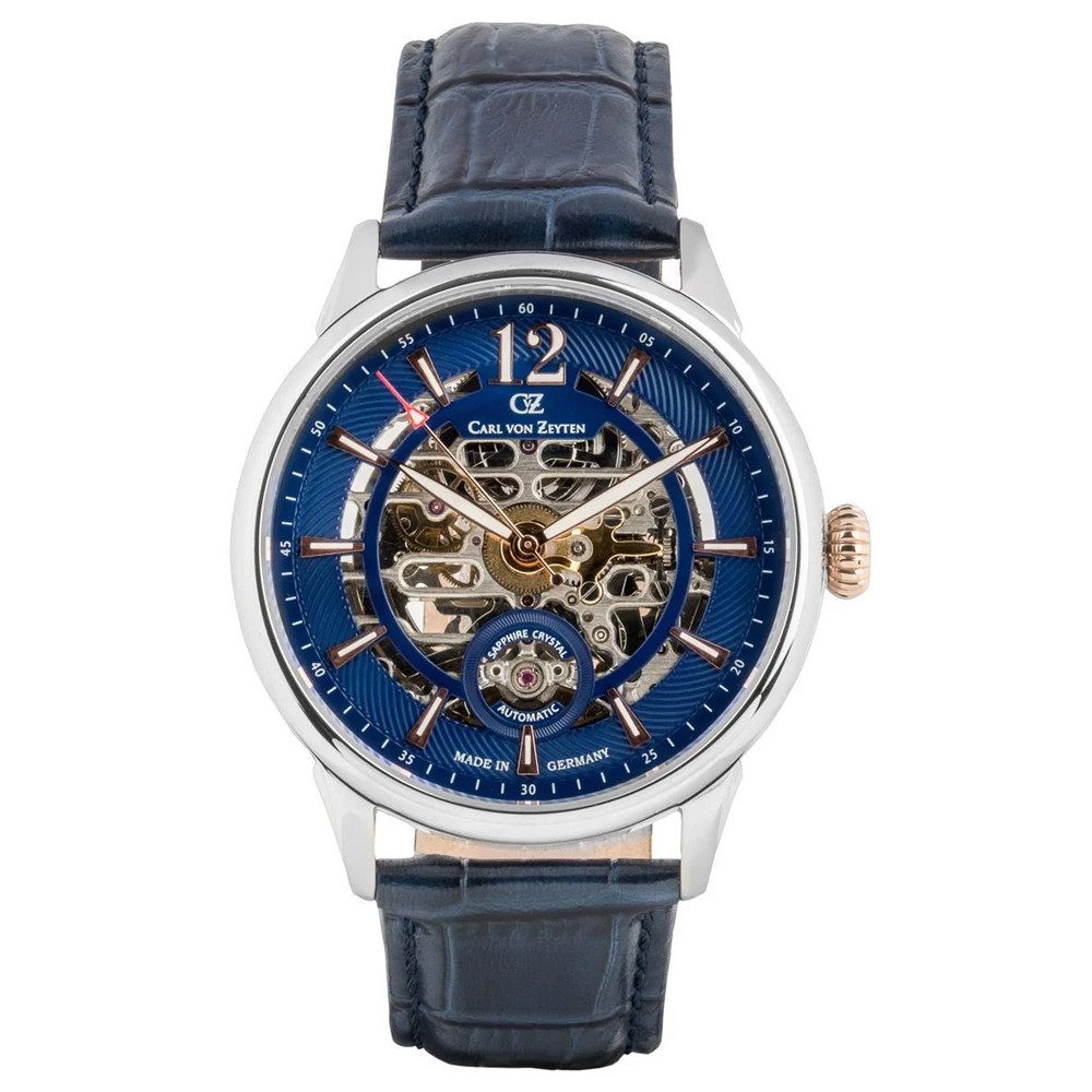 Carl von Zeyten Automatikuhr Schramberg Automatik Skeleton CVZ0080BLRS