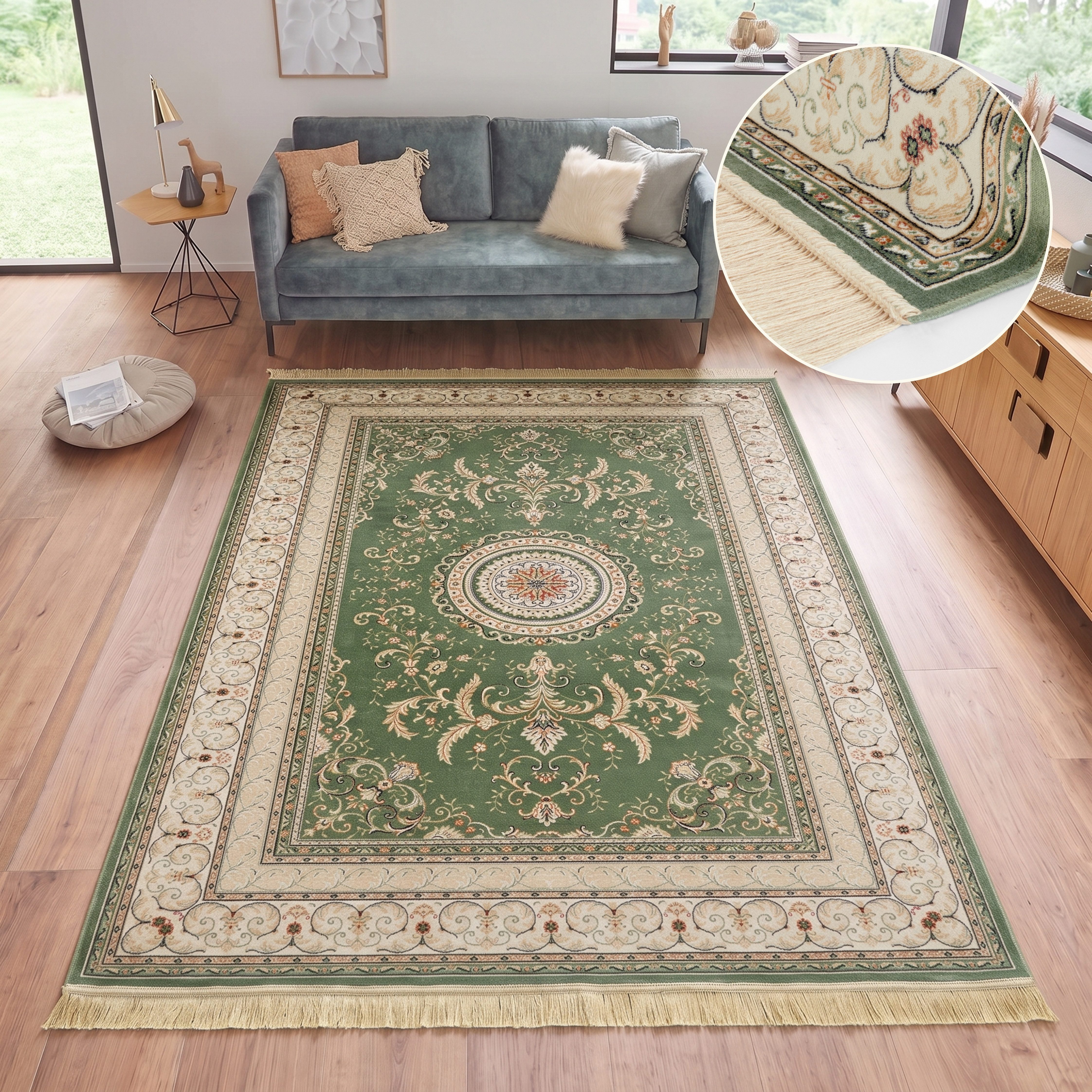HANSE Home Teppich Antik Negar, rechteckig, Höhe: 5 mm, Orientalisch mit Fransen, Orient, Wohnzimmer, Schlafzimmer, Esszimmer