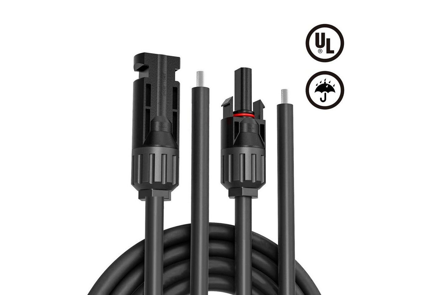 Thumbnail - PFCTART Solaranlage 2,5 sq. ft. PV-Kabel mit 1 Paar Steckern - 3 Meter, (Geeignet für private und gewerbliche Solaranlag...
