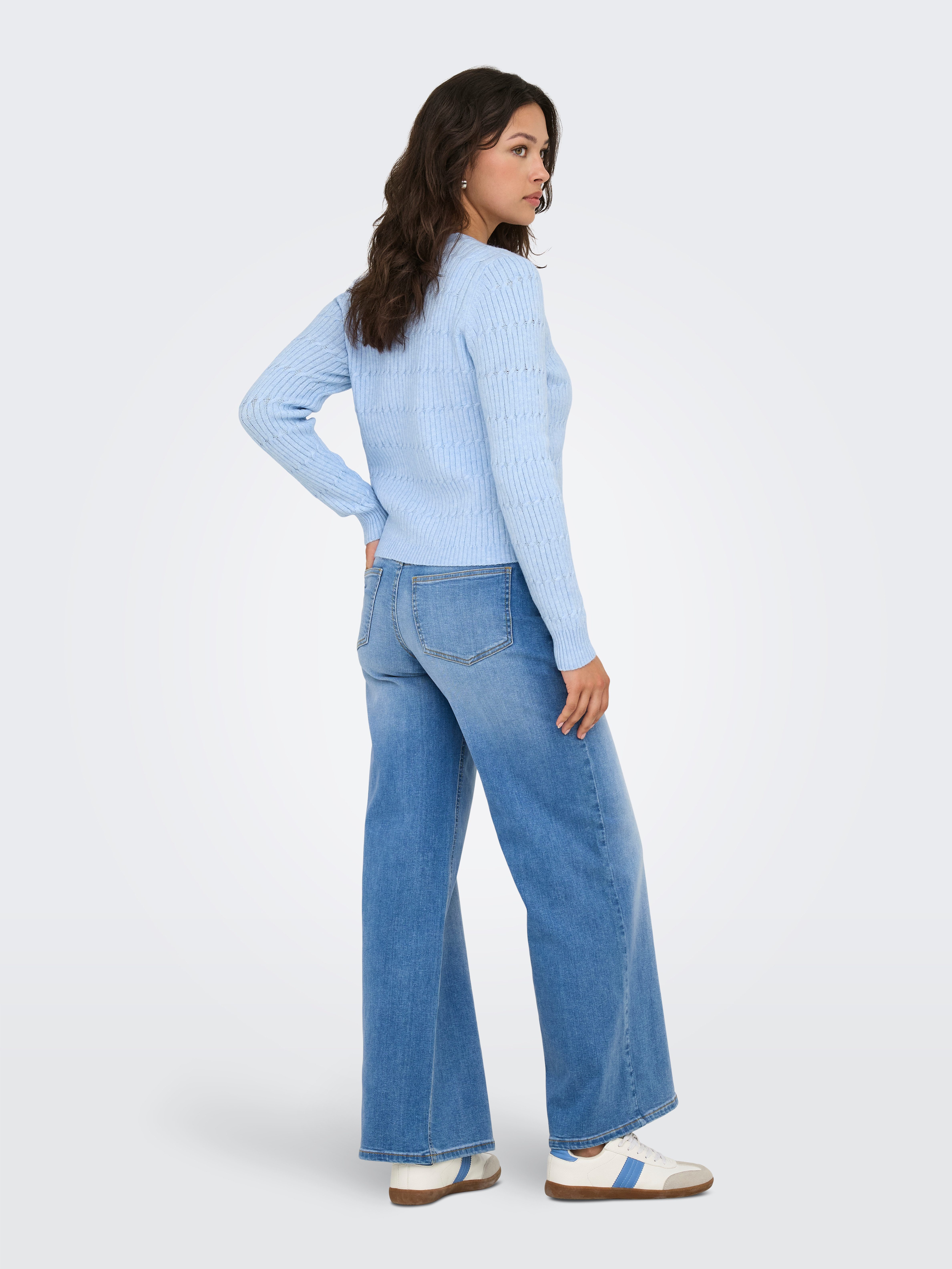 ONLY Strickjacke ONLKATIA LS CABLE V-NECK CARDIGAN CC KNT