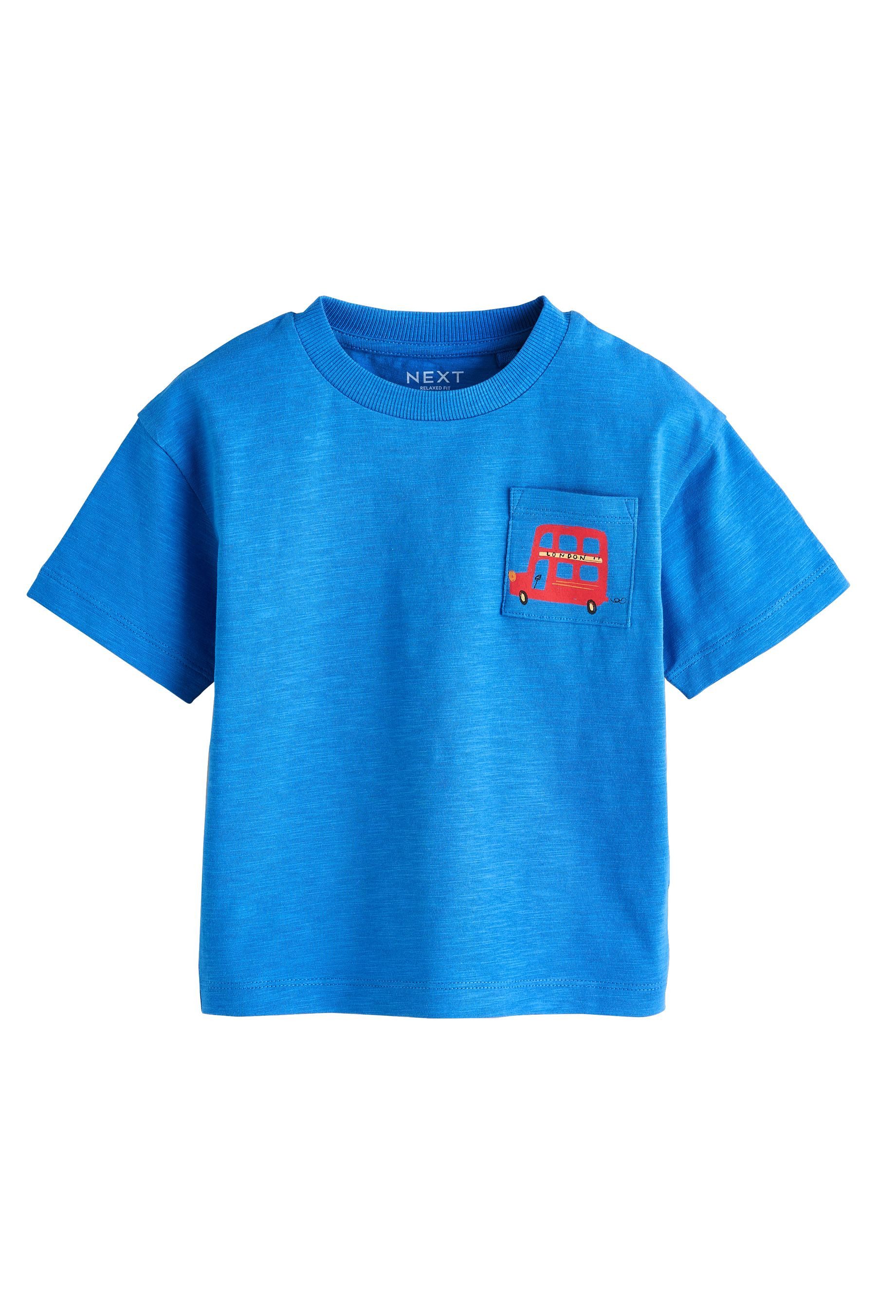 Next Langarmshirt Kurzarm-T-Shirts mit Grafik-Print im 3er-Pack (3-tlg)