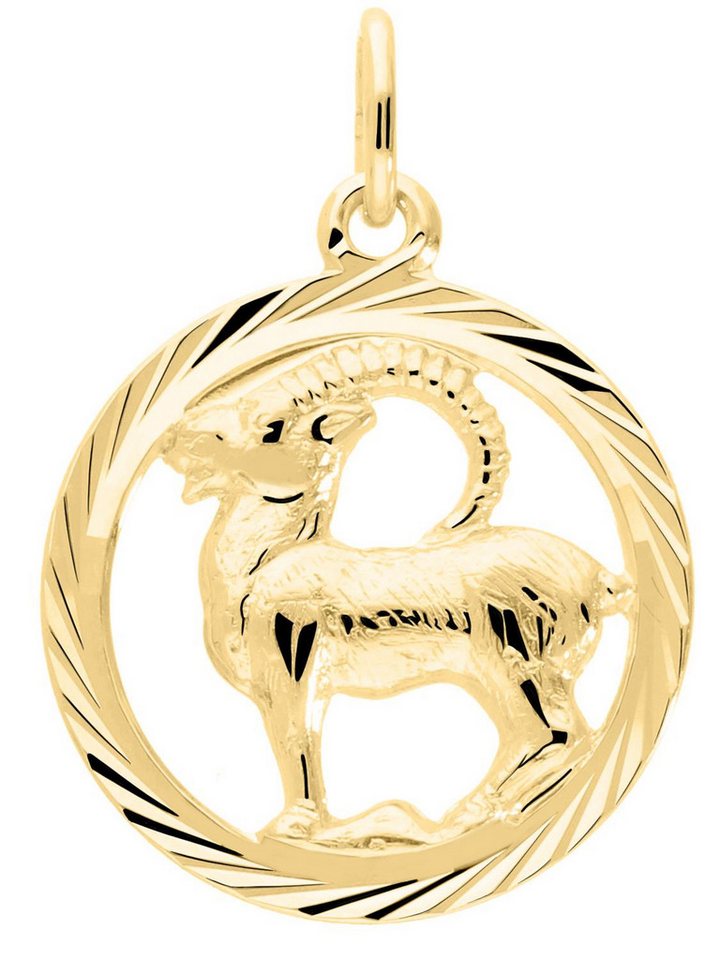 My Gold Sternzeichenanhänger Damen & Herren STEINBOCK Sternzeichen Kettenanhänger Gold 333 - Gavno (Set, 1-tlg., inkl. Schmuckbox), Geschenke