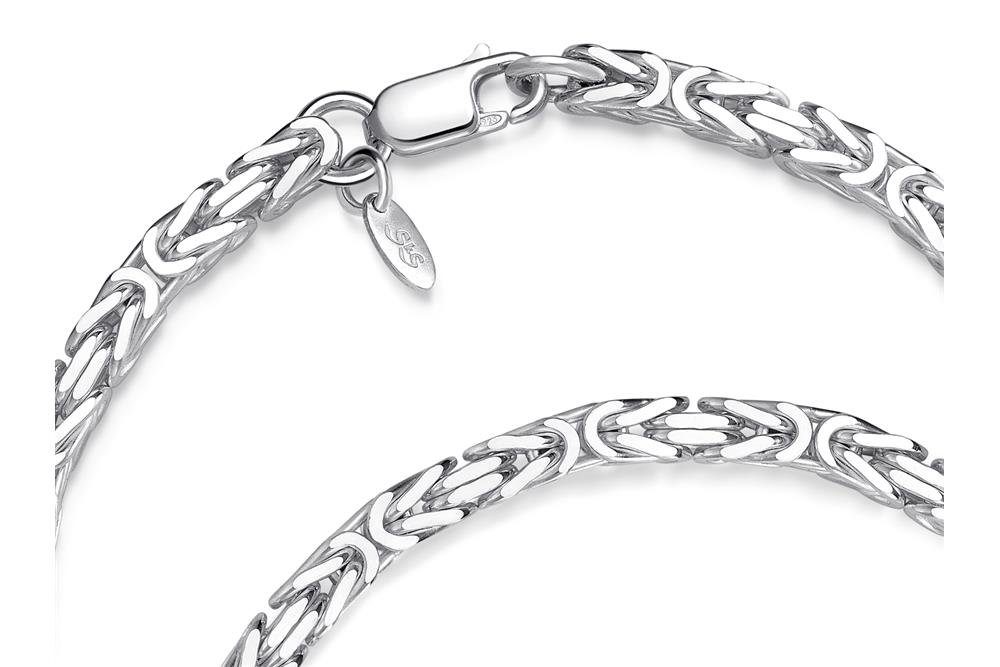 Silberkettenstore Silberarmband Königskette Armband 925 von Silber, 16-25cm - 3,5mm Länge wählbar