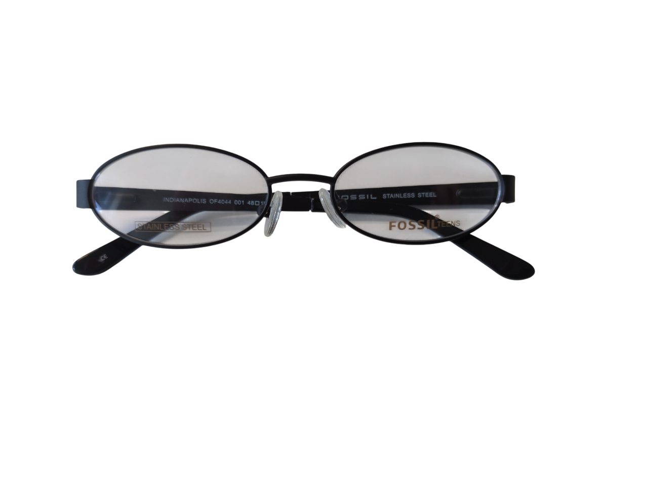 Fossil Brillengestell Korrektionsfassung Brille Metall Schwarz 48/16/130 - OF4044001