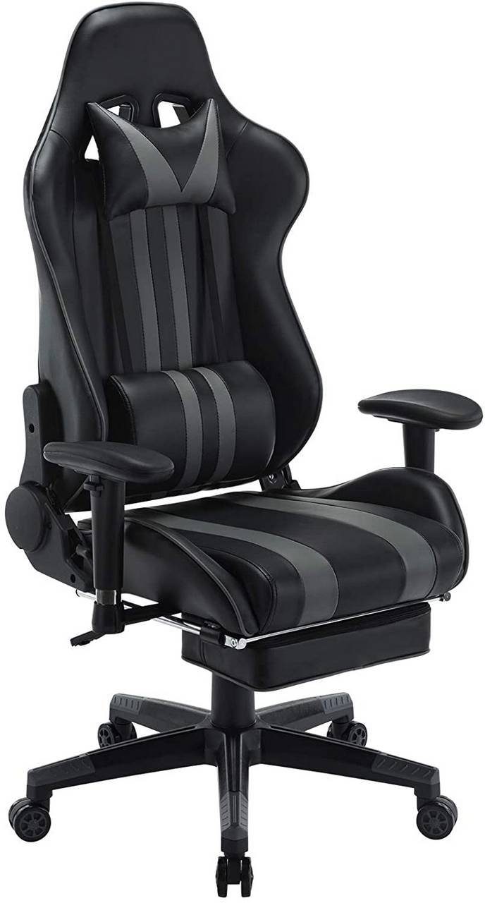 Gamer Stuhl Gaming Sessel Bürostuhl Schreibtischstuhl Drehstuhl Sportsitz 120KG 