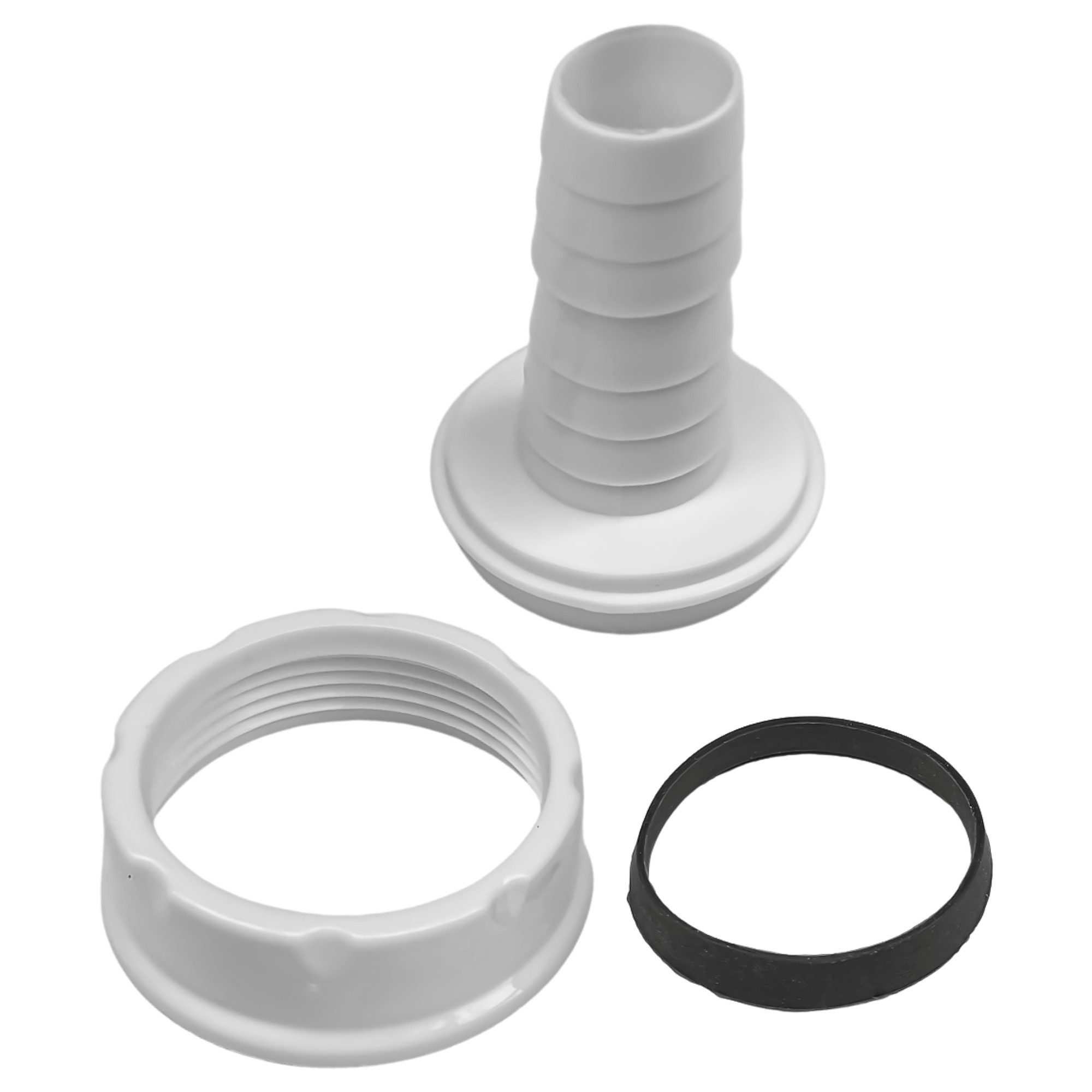 VIOKS Schlauchverbinder Tülle Anschluss mit Dichtung, für 1 1/2 Zoll Siphon