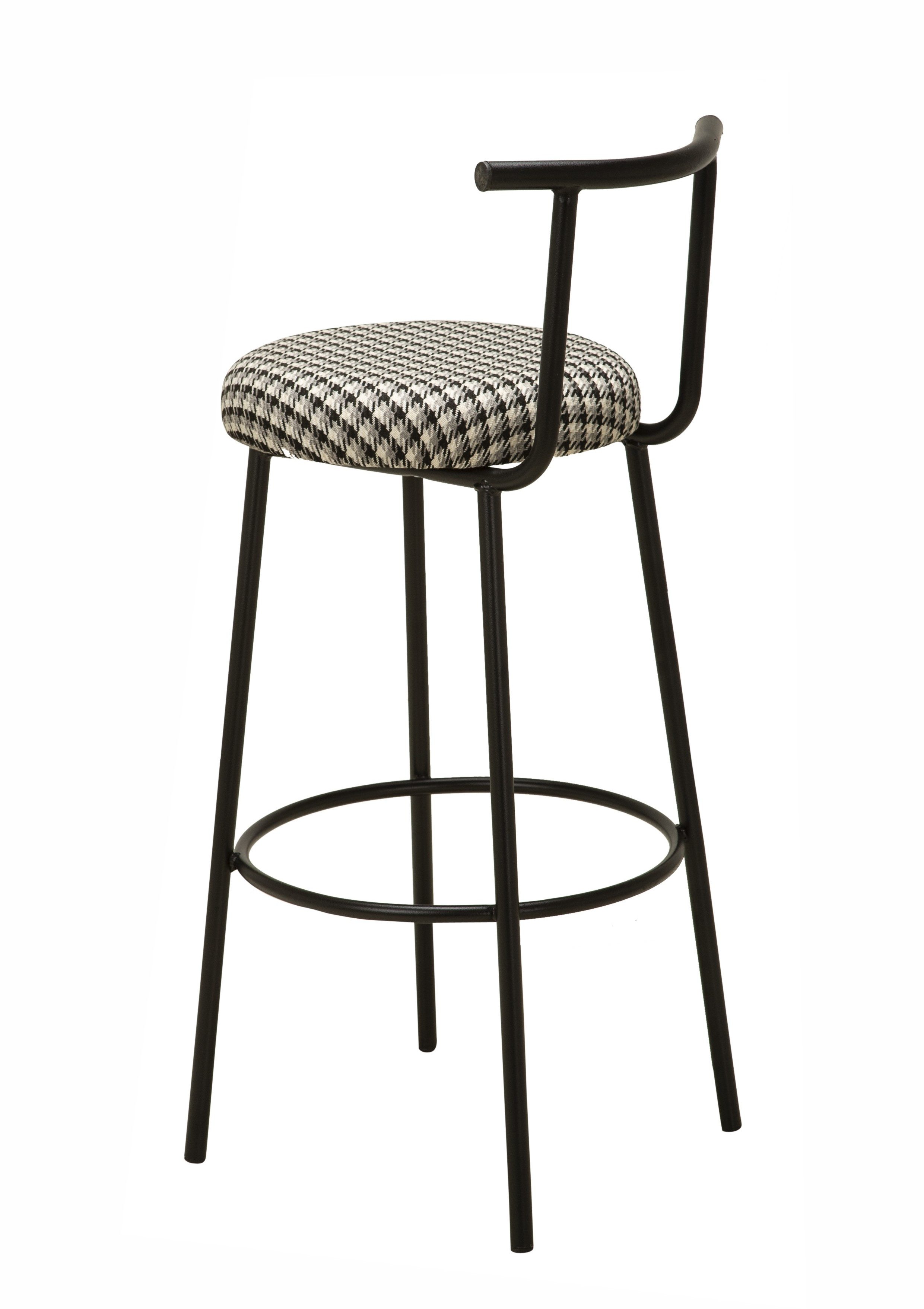 Stuhlmann Barhocker Seoul (978, 1 St., Barhocker), Barstuhl mit Metallgestell, Bezug aus Leinenstoff