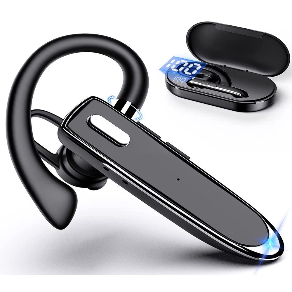 Verkaufsziel GelldG Headset Bluetooth mit Mikrofon, Freispreche Headset Bluetooth-Kopfhörer Kabellos Telefon