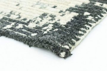Wollteppich Designer Teppich handgeknüpft mehrfarbig, morgenland, rechteckig, Höhe: 8 mm, handgeknüpft