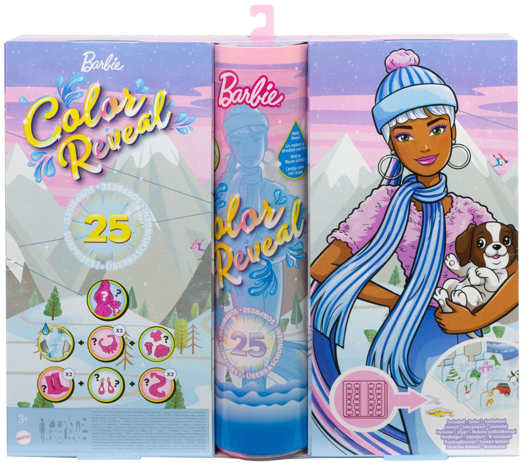 Barbie Adventskalender »Color Reveal«, mit einer Barbie Puppe und einem
