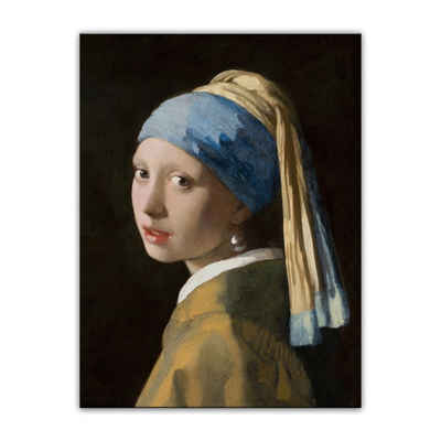 Bilderdepot24 Leinwandbild Alte Meister - Jan Vermeer - Das Mädchen mit dem Perlenohrgehänge, Menschen