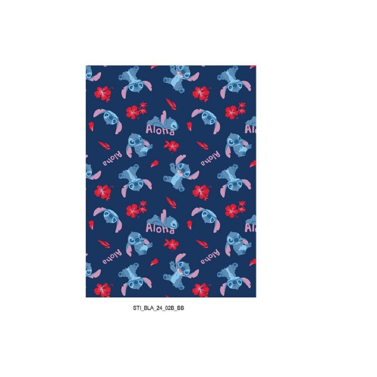 Wohndecke Set 110x150 cm – Flauschige Decke, Lilo & Stitch