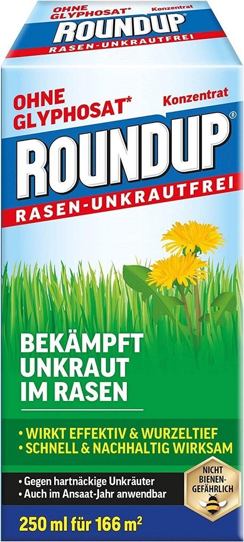 Unkrautbekämpfungsmittel Roundup Rasen Unkrautfrei Konzentrat 250 ml