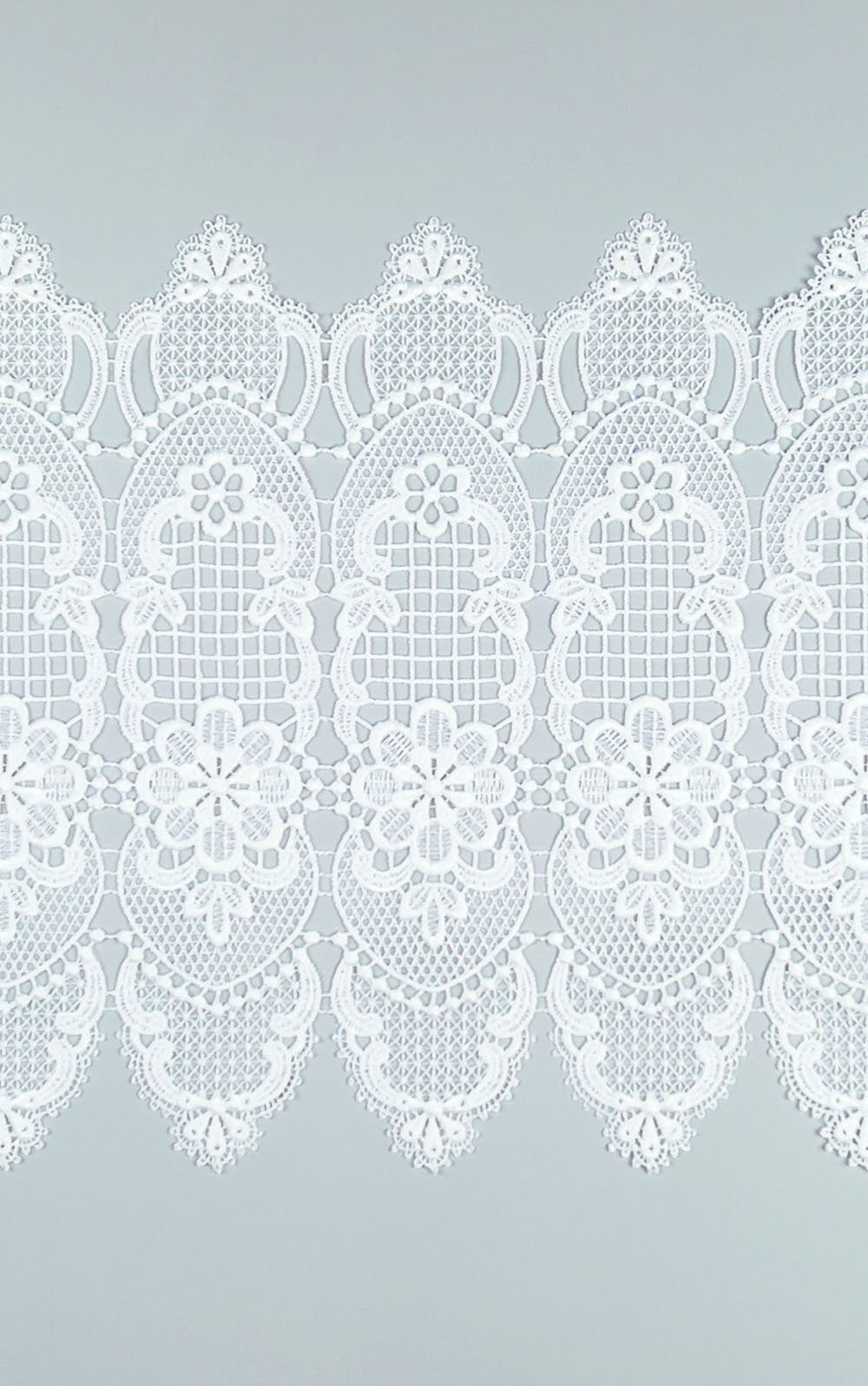 Plauener Spitze® Scheibengardine Spitzenblume (1 St), transparent, HxB 34x40.5cm