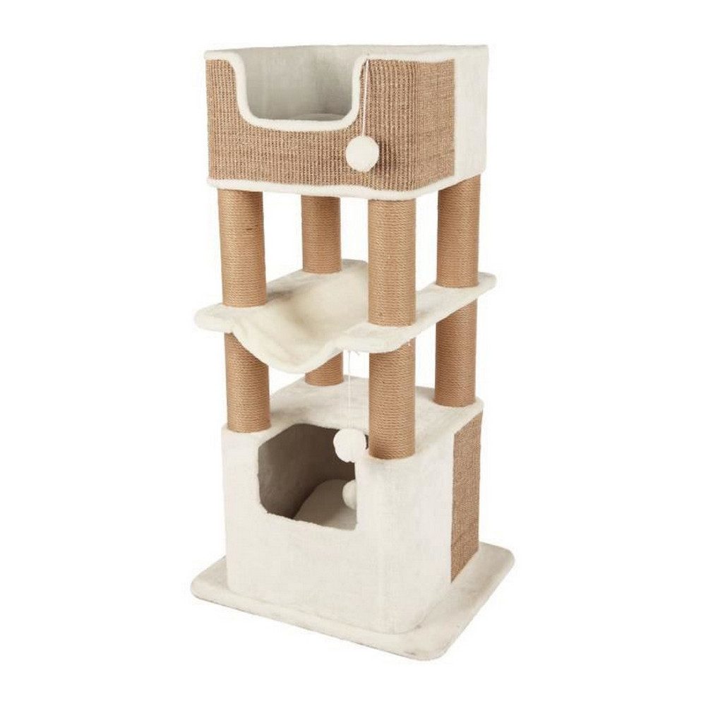 TRIXIE Kratzbaum Kratzbaum für Katzen Trixie Lucano Baum Sisal Weiß 110 cm