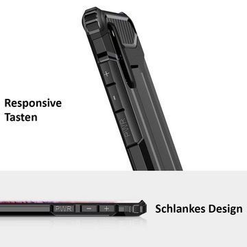 FITSU Handyhülle Outdoor Hülle für Samsung Galaxy S20 Ultra Schwarz, Robuste Handyhülle Outdoor Case stabile Schutzhülle mit Eckenschutz