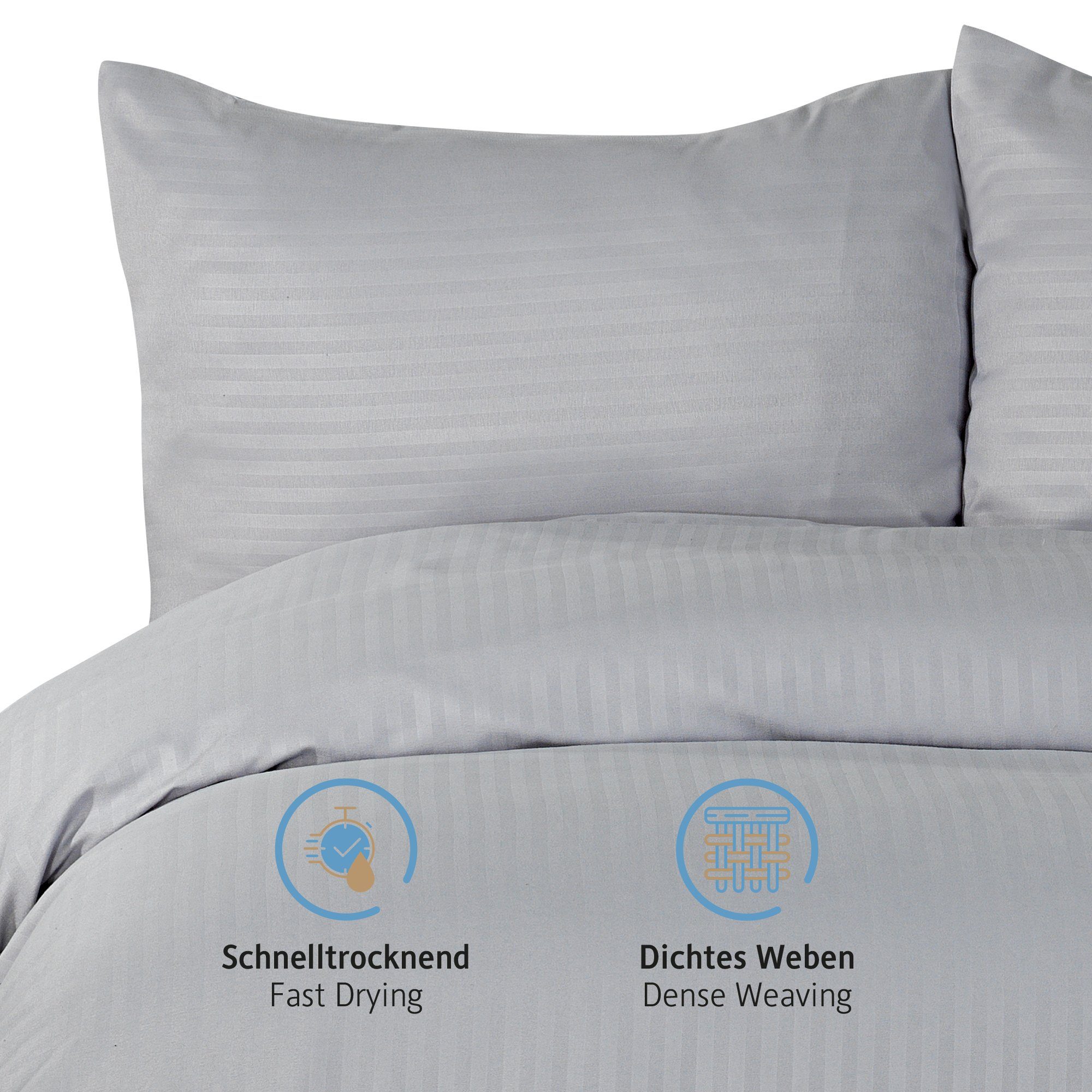 Komfortec Bettwäsche Deluxe, 2&3 Teilig, 140x200 günstig online kaufen