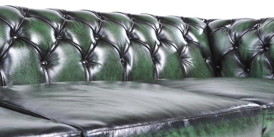 Xlmoebel Big-Sofa Grünes Chesterfield-Sofa im Lounge-Stil für gesellige Runden, Hergestellt in Europa