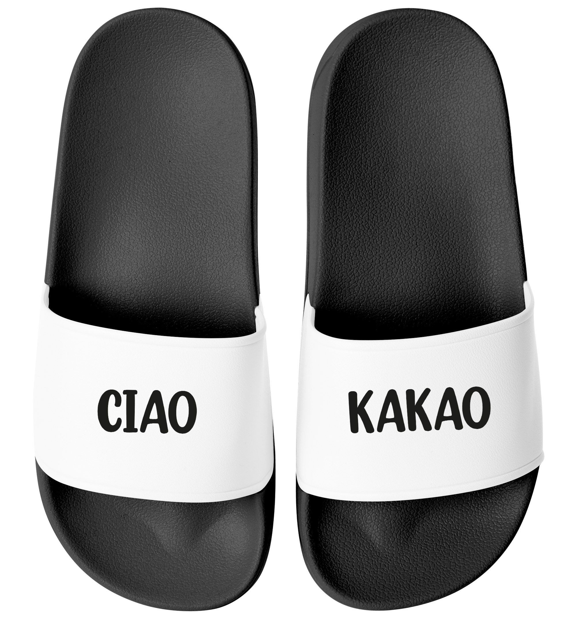 MoonWorks Badeschlappen mit Spruch Ciao Kakao günstig online kaufen
