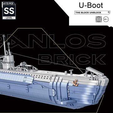PANLOS Konstruktionsspielsteine Panlos 628011 VIIC Submarine U-Boot 6.712 Teile, (6712 St)