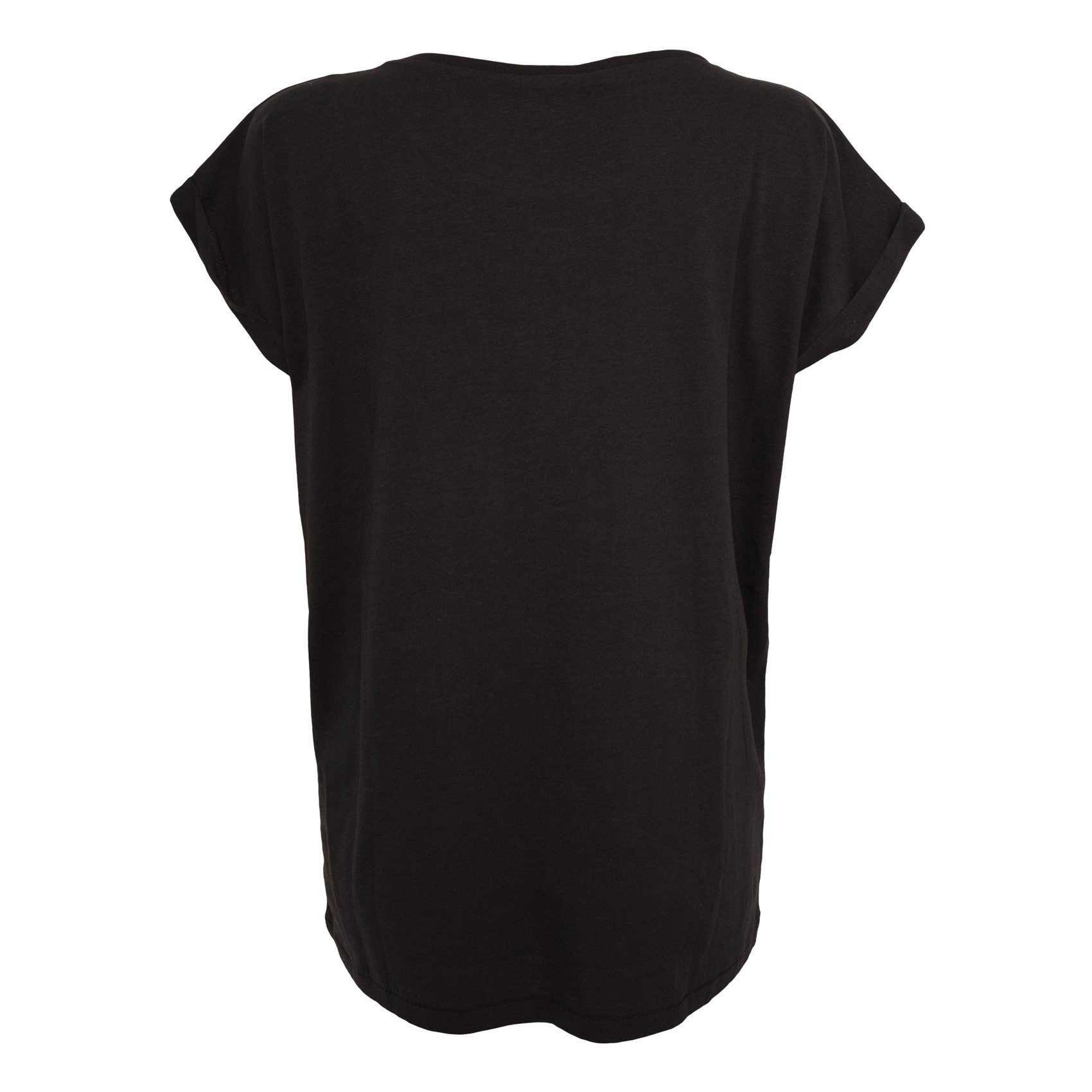 URBAN CLASSICS T-Shirt Shoulder Extended Shoulder TB771 Tee Ladies black - Extended black