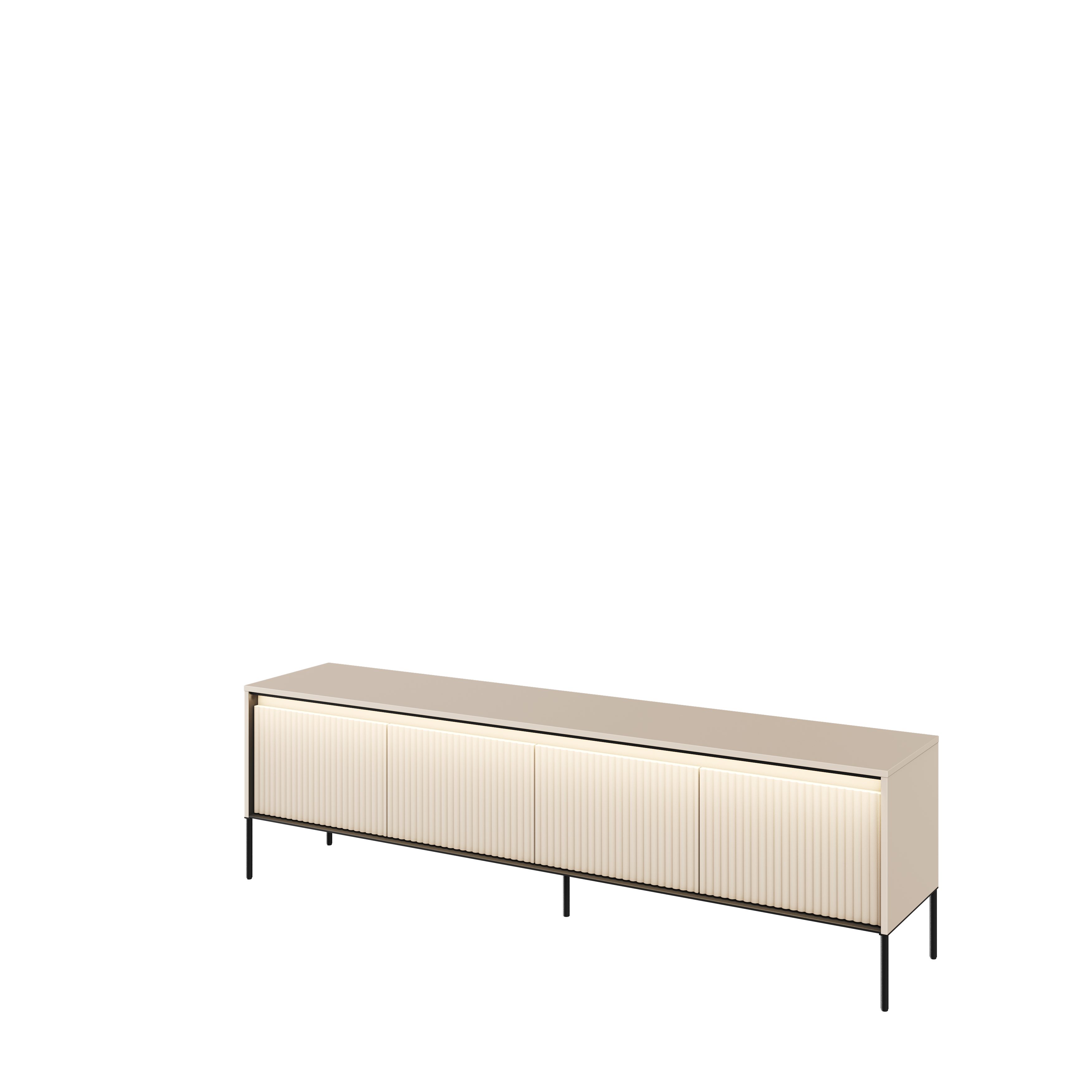 yourhouse24 TV-Schrank TREND TR-06 4 Türen mit dekorative Fräsungen und Soft-Close-Funktion