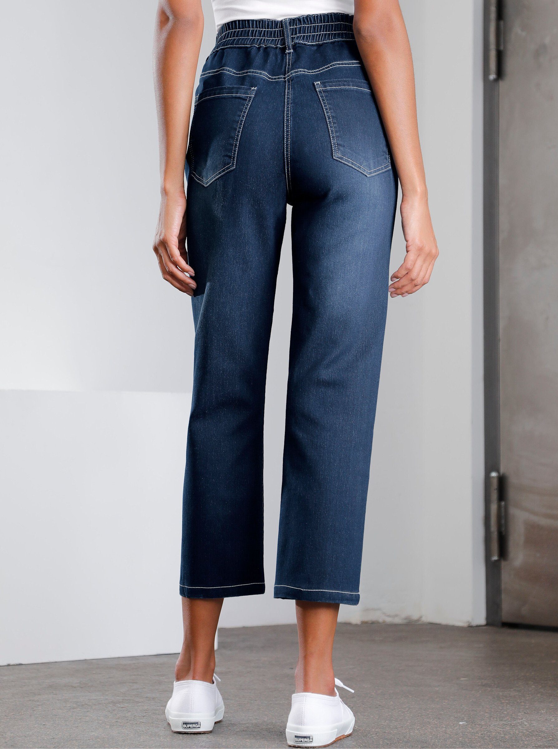 Sieh an! Jeansshorts 3/4-Jeans komfortabel – Bild 3 von 4
