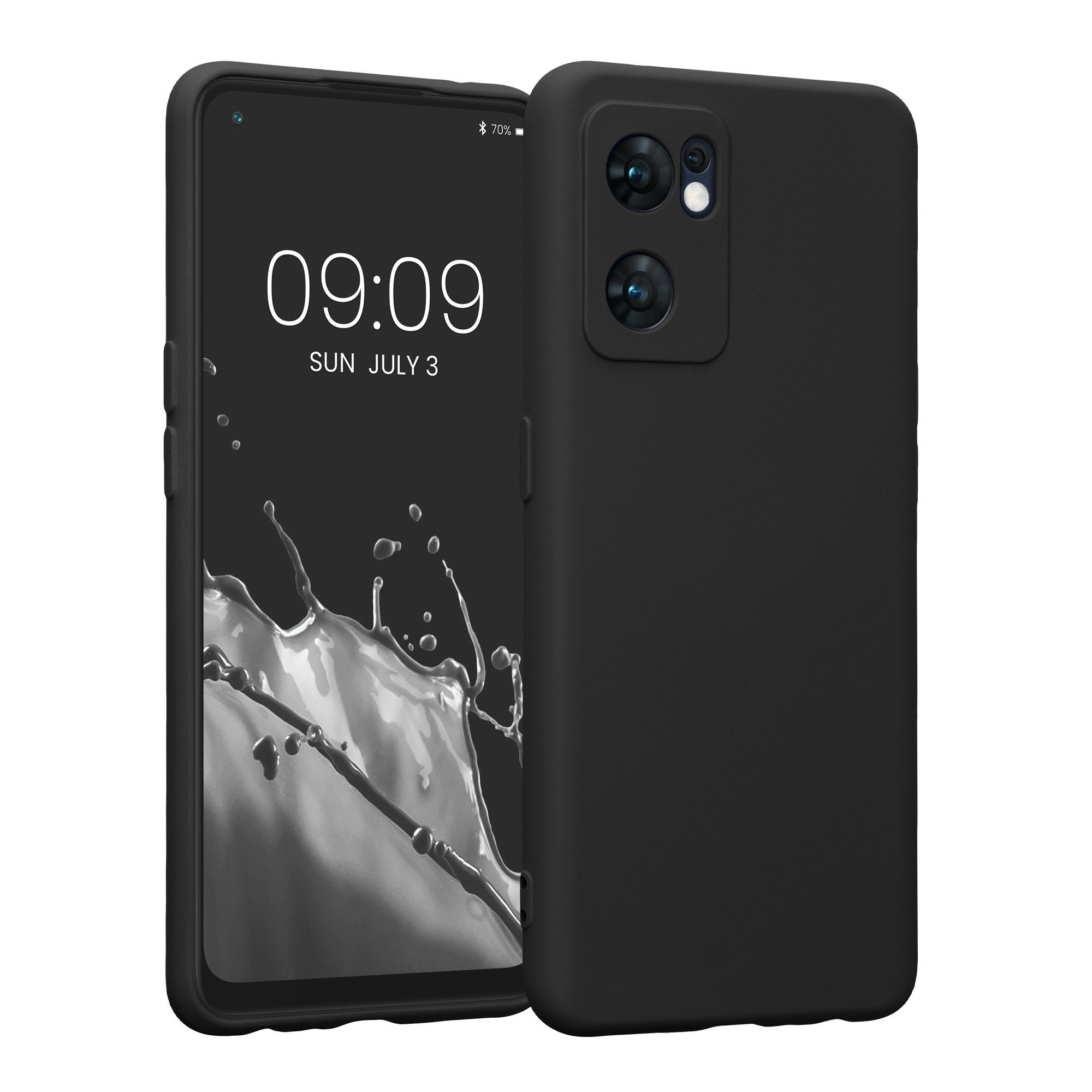 kwmobile Handyhülle Slim Case für Oppo Find X5 Lite, Hülle Silikon Handy - Handyhülle gummiert