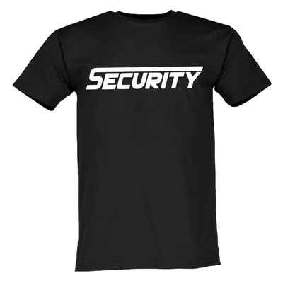 Lustige & Witzige T-Shirts T-Shirt T-Shirt Security Sicherheits-Dienst Fun-Shirt Logo 123 T-Shirt, Security T-Shirt, Security Logo